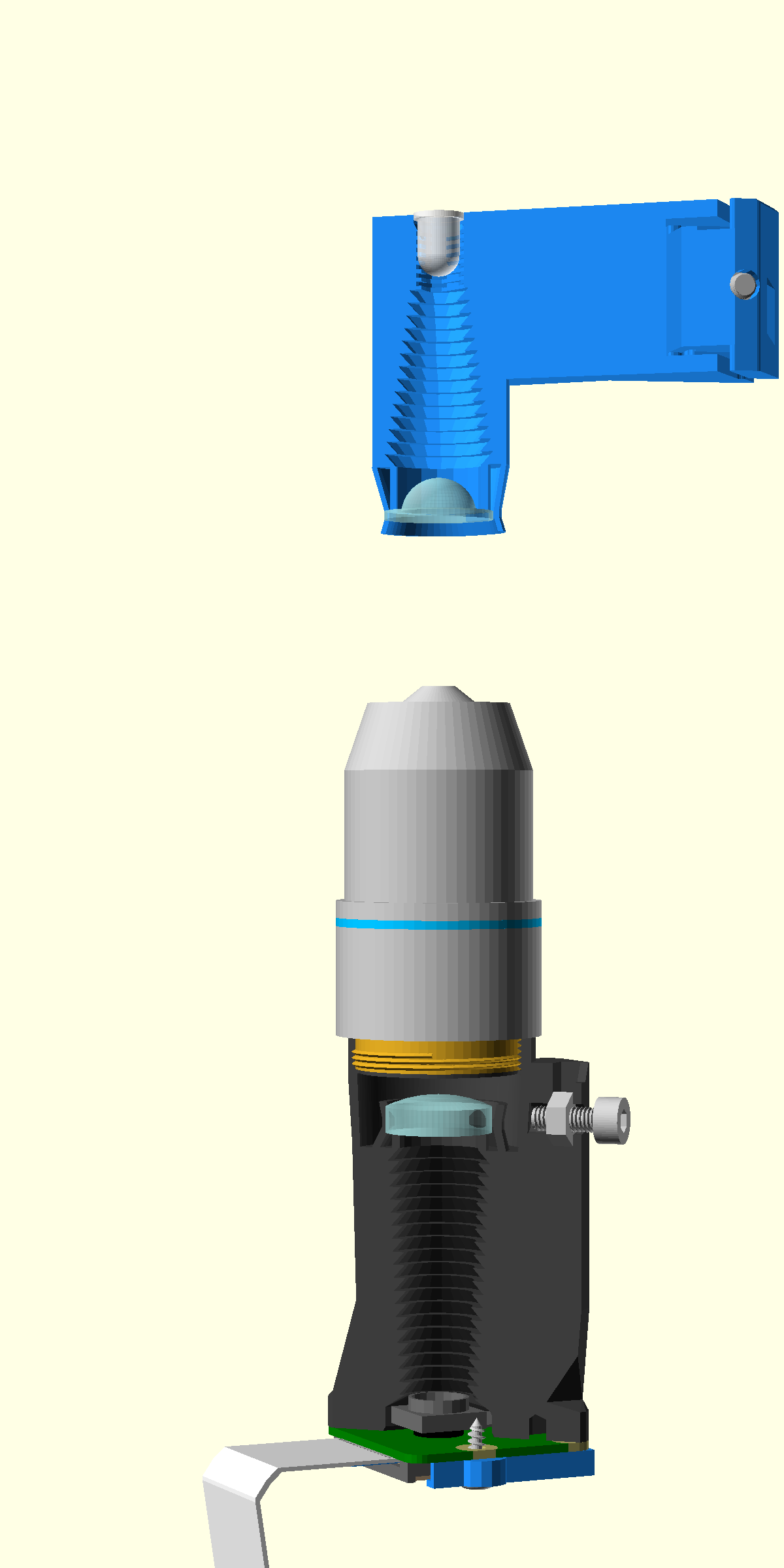 Optics cutaway