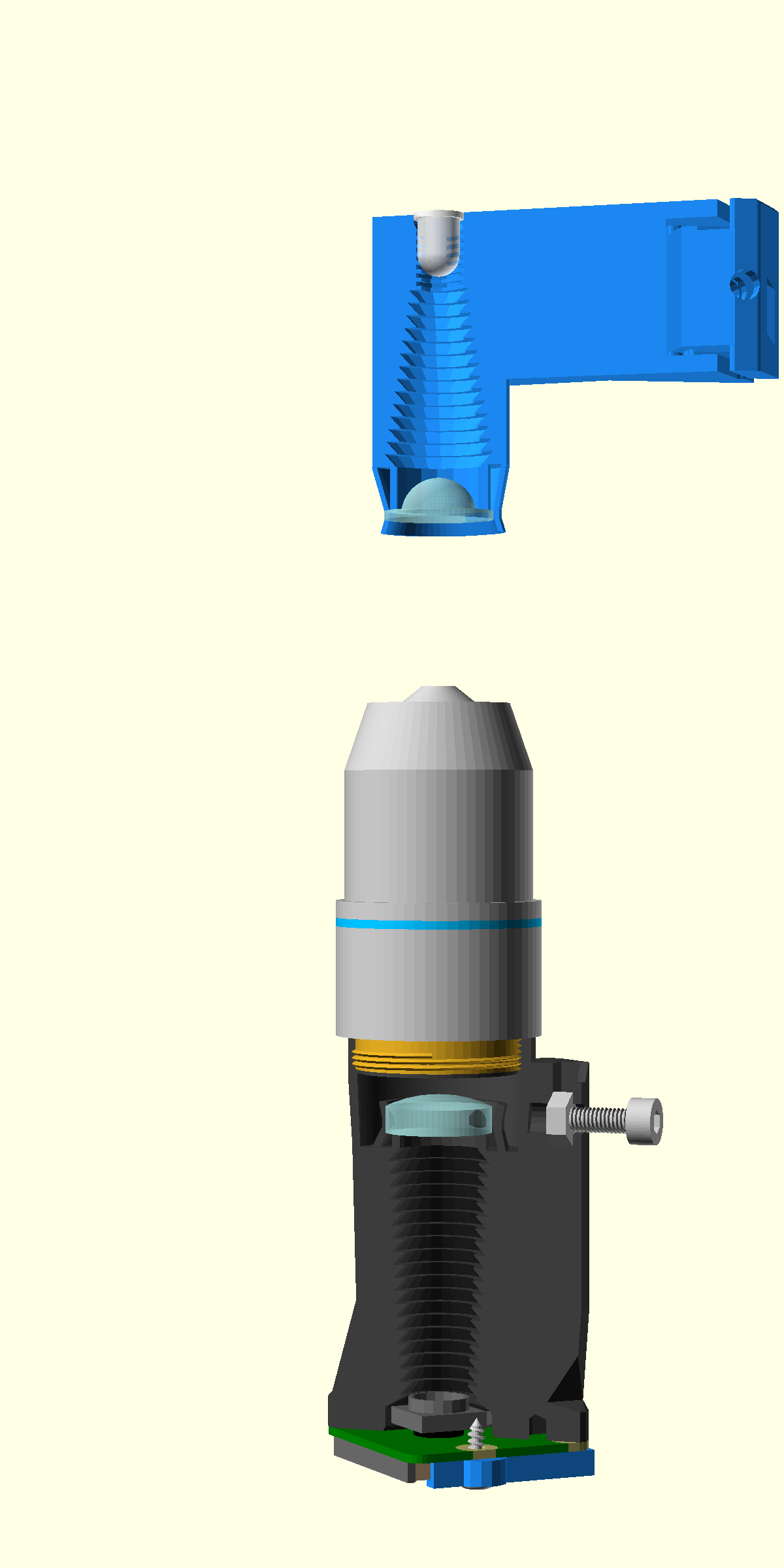 Optics cutaway