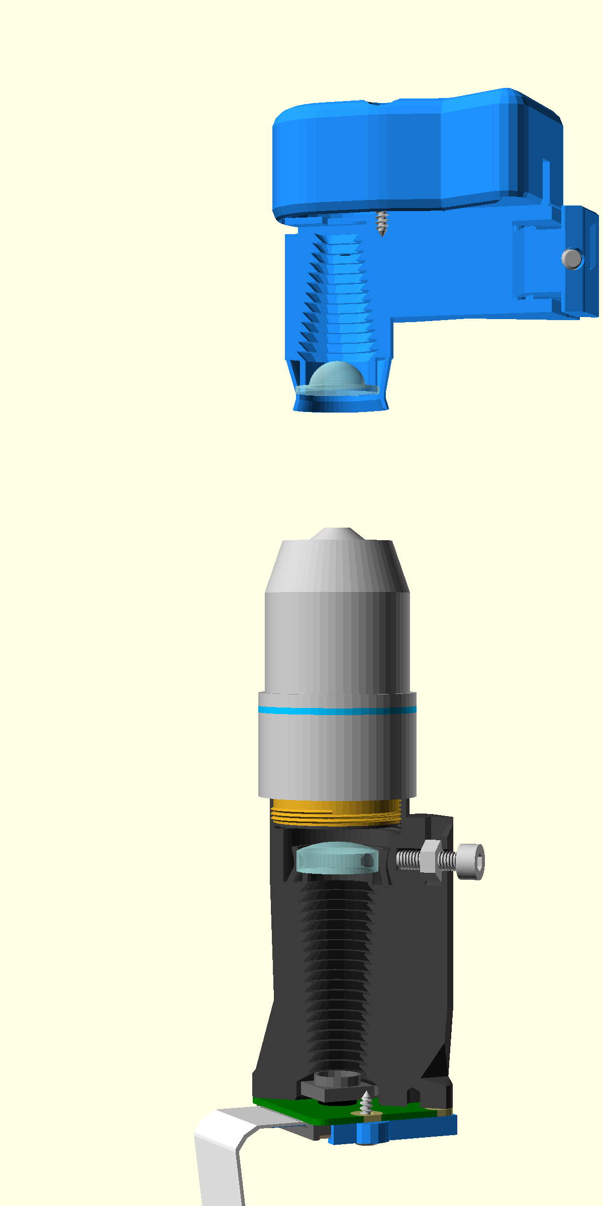 Optics cutaway