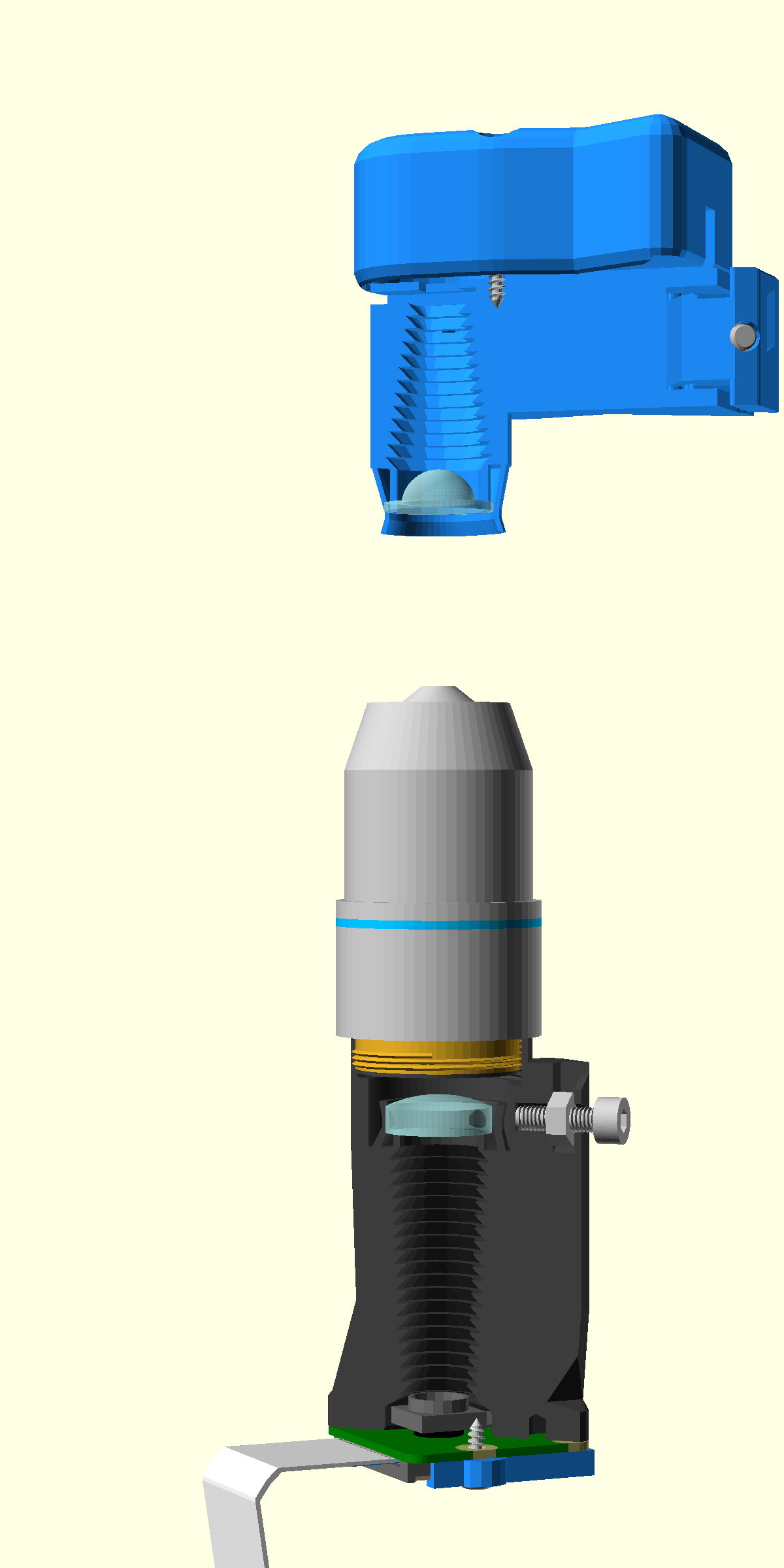 Optics cutaway